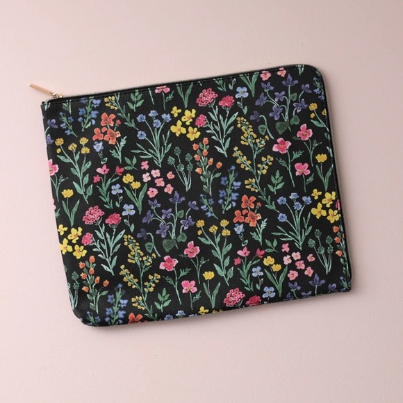 Day Designer Handbags - DAY DESIGNER Floral Zipper Pouch or Clutch